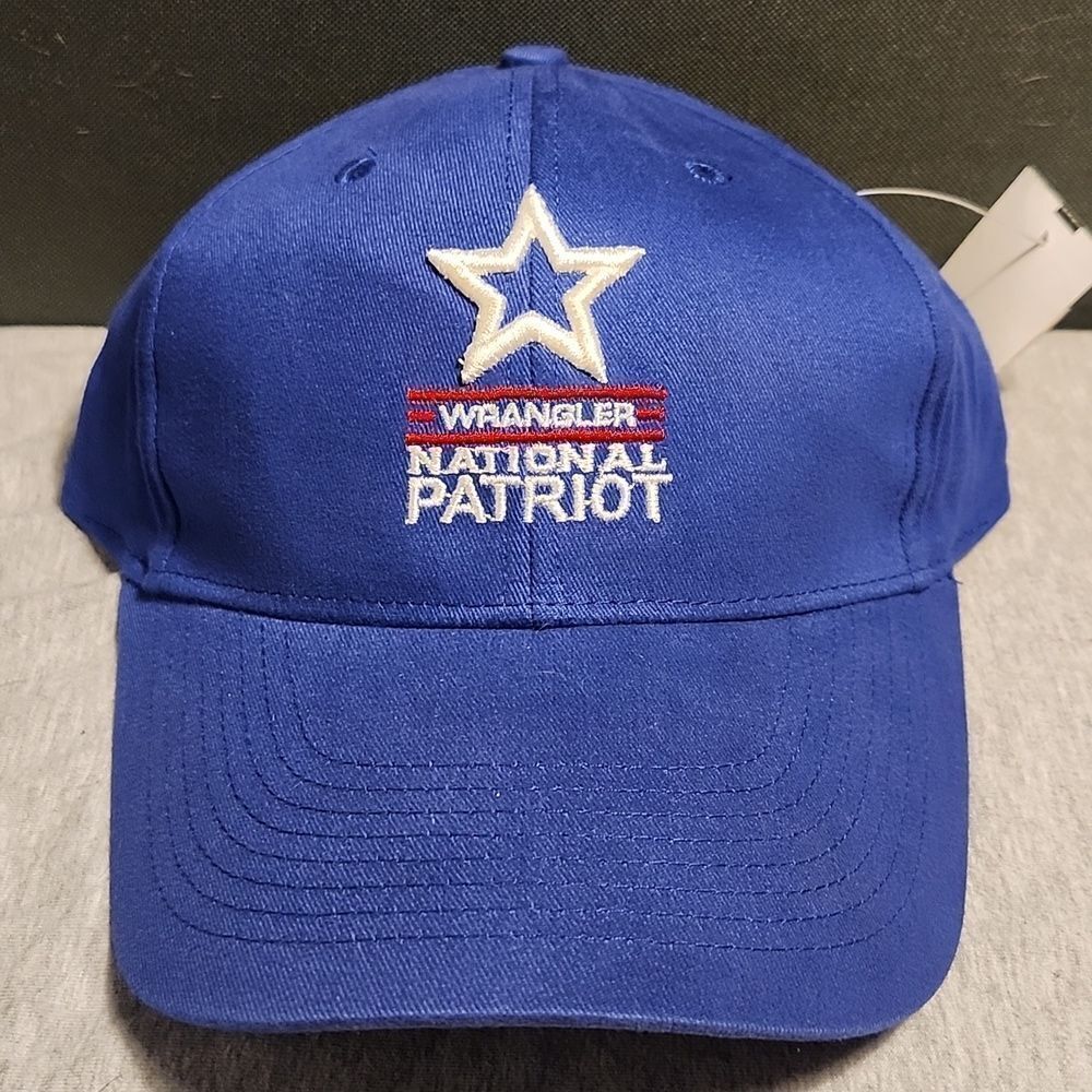 Wrangler National Patriot Blue Velcroback Hat - New